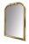 Mid-Century Modern Louis Philippe Style Brass Wall Mirror For Sale - Image 3 of 9
