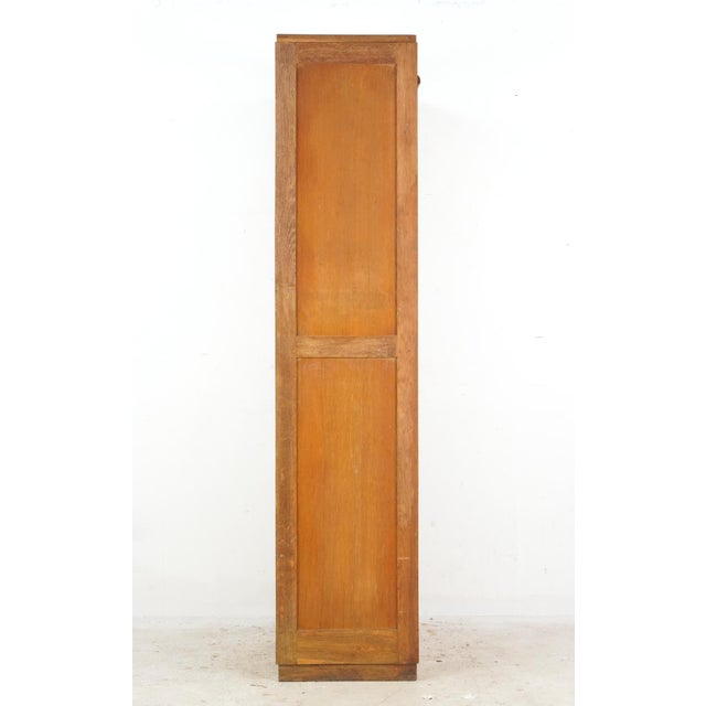 Vintage European Mid Century Double Tambour Door Office File Cabinet For Sale - Image 10 of 12
