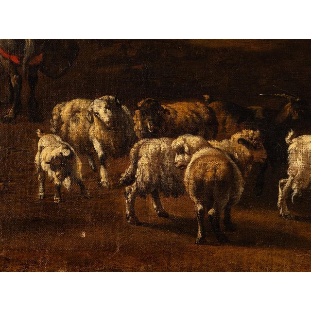 Rosa Da Tivoli, Pastoral Scene in the Roman Countryside, Late 17th Century, Oil Painting, Framed For Sale - Image 5 of 6