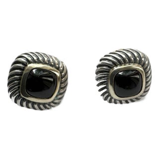 David Yurman Onyx Studs- 2 Pieces For Sale