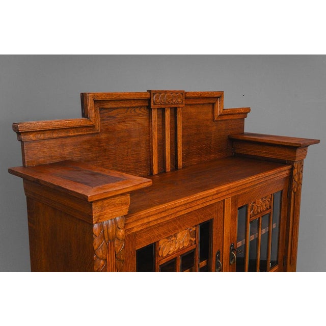 Brown Antique Art Nouveau Sideboard, 1900s For Sale - Image 8 of 18