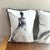These custom pillows feature watercolor fashion illustrations in a minimalist black-and-white style. Set/2 Piped edges...