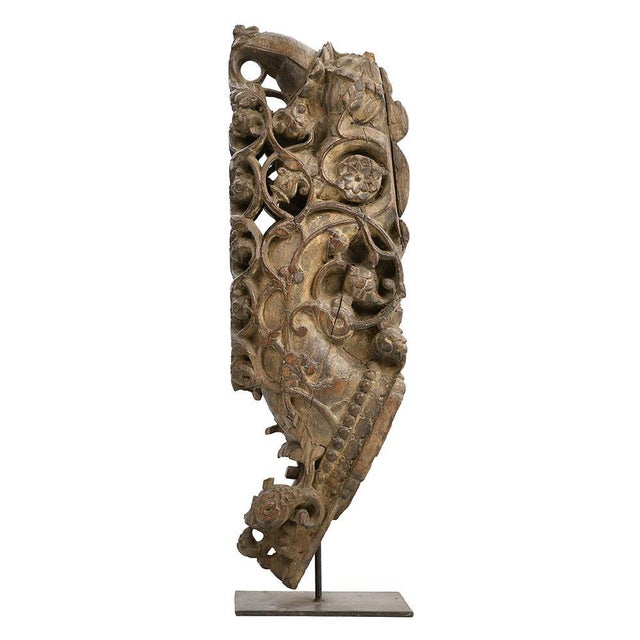 Teak Sculpture on Base For Sale - Image 9 of 9