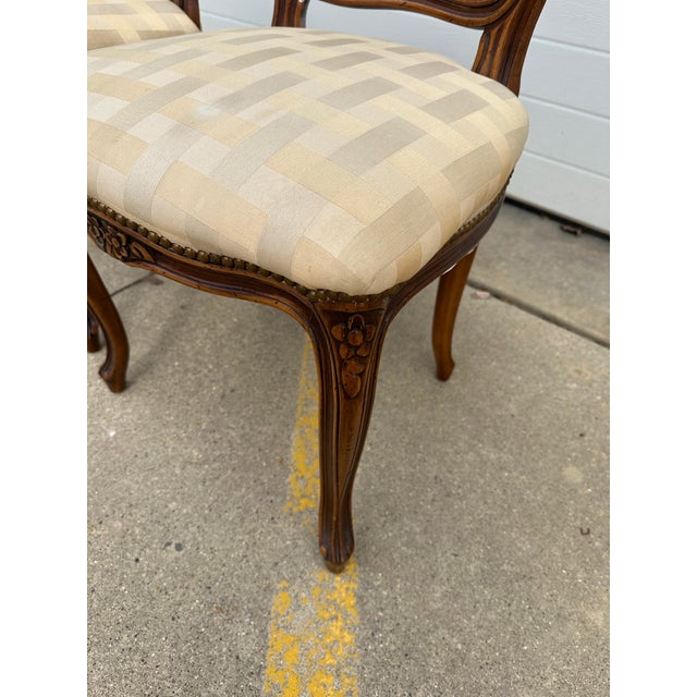 1970s Pair of Vintage French Style Cane Chairs For Sale - Image 5 of 8