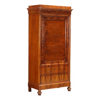 Antique Charles X Wardrobe in Mahogany, Italy, 19th Century For Sale