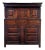 17th Century Welsh Carved Oak Court Cupboard, 1680s For Sale