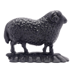 English Victorian Cast Iron Ram Doorstop, C. 1880