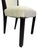 Set of 8 Vintage Art Deco Style Dining Chairs in Ivory Suede-Like Upholstery & Dark Mahogany Frames For Sale - Image 13 of 18