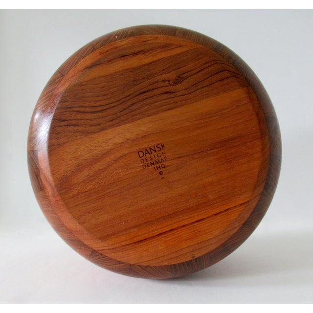 1970s Jens Quistgaard for Dansk International Teak Salad Bowl and Salad Server Utensils- 3 Pieces For Sale - Image 10 of 10