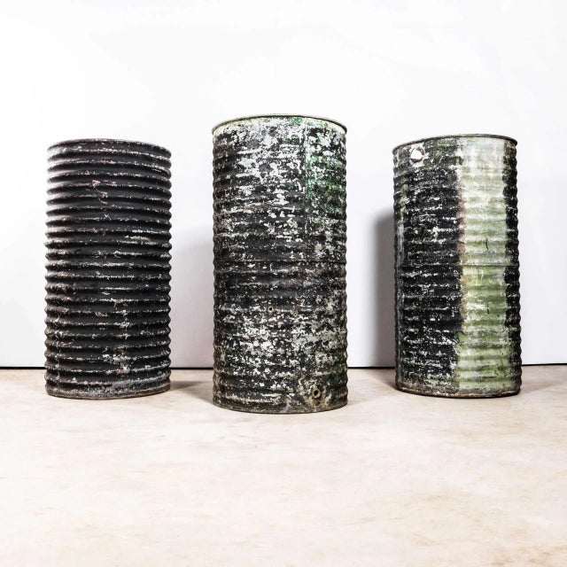 Vintage Large Round Galvanised Water Trough Tall, 1950s For Sale - Image 11 of 11