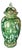 1960s Green Speckled Ginger Jar For Sale