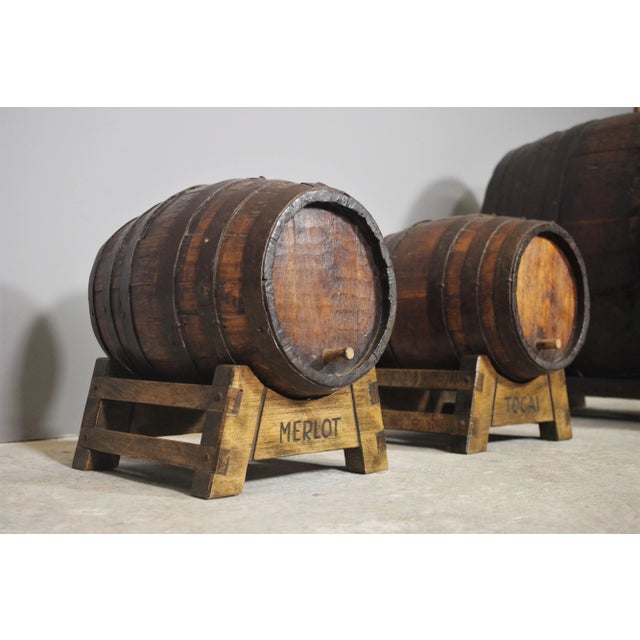 Wine Barrels, 1950s, Set of 3 For Sale - Image 6 of 11