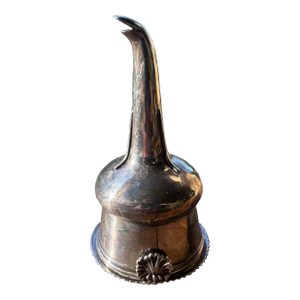 Antique 19th Century English Georgian Sterling Silver Wine Funnel and Strainer, Shell Motif, With London Hallmarks
