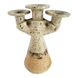 Mid Century Modern Studio Pottery Ceramic Candle Holder