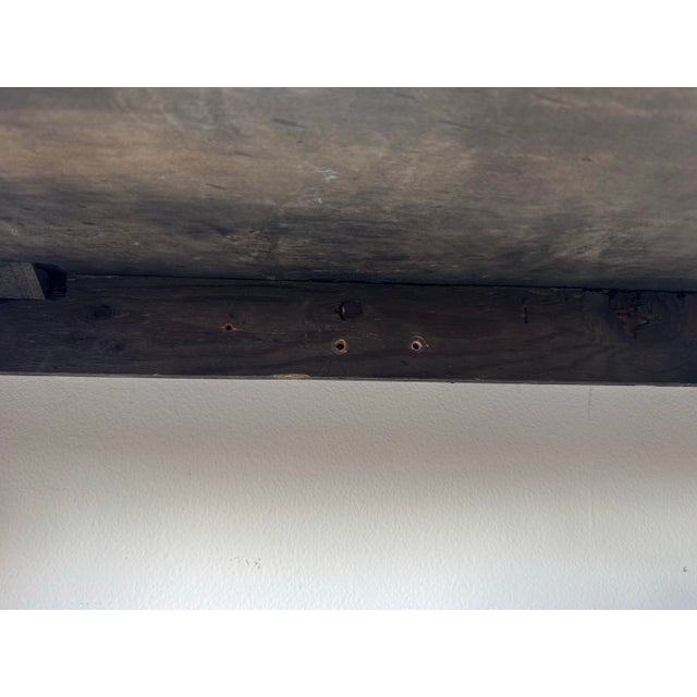 Vintage Hollywood Regency Style Carved Lion Wood Console Table For Sale - Image 11 of 12