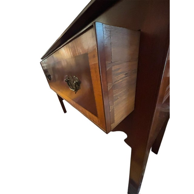 1940s 1940s Queen Anne Style Server/Sideboard With Two Tone Wood Front For Sale - Image 5 of 5