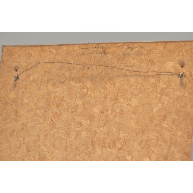 1960s Konstruktion, Ev Grüger, 1960, Color Lithograph Framed Under Glass, Proof Print on Japanese Paper For Sale - Image 5 of 6