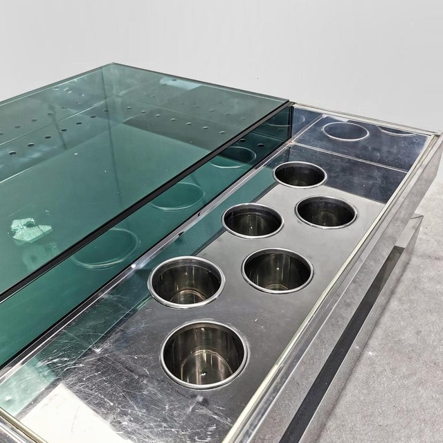 lluminated Glass Coffee Table, 1970s For Sale - Image 3 of 16