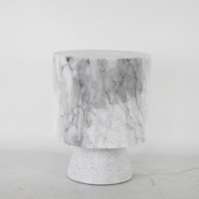 Stone Carrara Marble Lamp from Befos, 2010s For Sale - Image 7 of 10