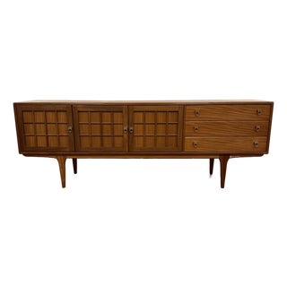 A. Younger Ltd. Lattice Doors Teak Sideboard For Sale