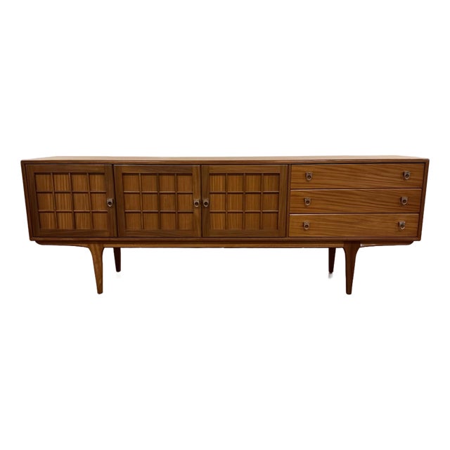 A. Younger Ltd. Lattice Doors Teak Sideboard For Sale