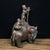 Late 20th Century Vintage Bronze Sculpture of Boys Playing on an Elephant For Sale - Image 5 of 9
