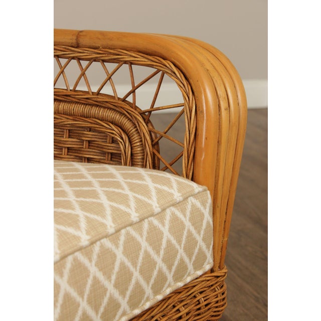Braxton Culler Rattan and Wicker Loveseat For Sale - Image 9 of 12