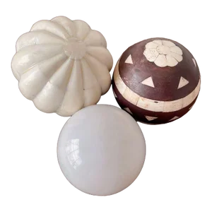 Late 20th Century Decorative Balls - Set of 3