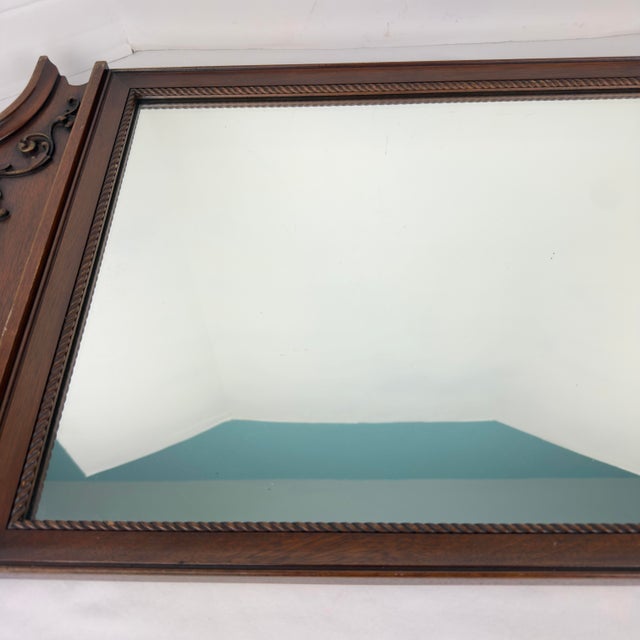 Glass 1930’s Colonial Revival Mirror - Imperial Grand Rapids For Sale - Image 7 of 12