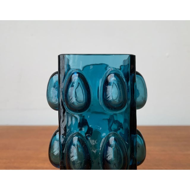 Mid-Century Space Age Bubble Glass Vase by Wilhelm Braun-Feldweg for Hirschberg, 1960s. I have official proof of...