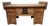 Brutalist Oak Hall Chest Bench with Black Iron Hardware, 1960s For Sale