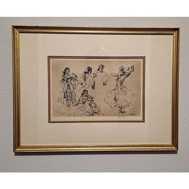 Wood Flamenco Study – Signed Print by Sir William Russell Flint For Sale - Image 7 of 15