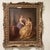 Antique Painting on Canvas Interior Scene With Two Women For Sale - Image 9 of 12