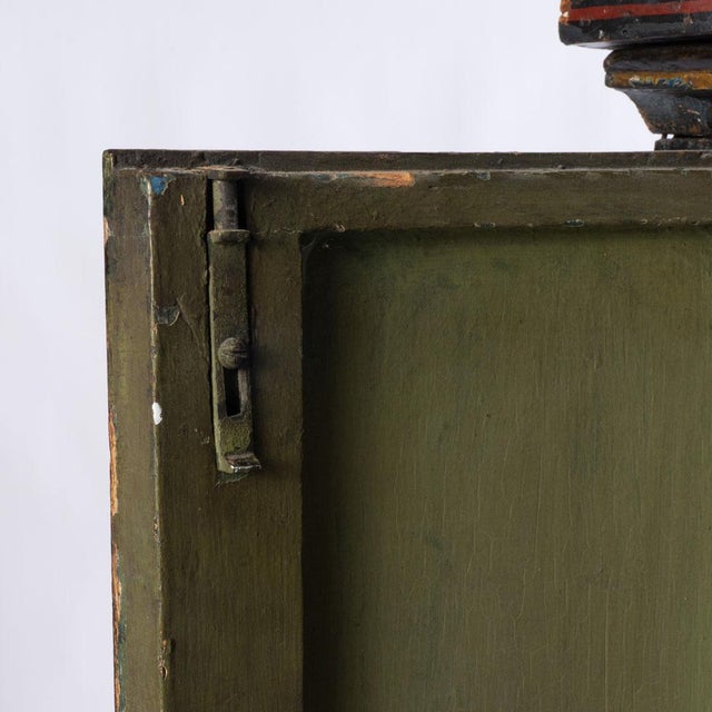 18th Century Painted Hanging Corner Cupboard For Sale - Image 12 of 18