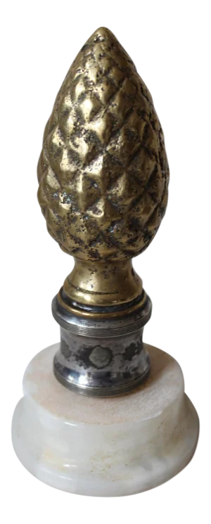 Bronze & Silver-Plate Finial