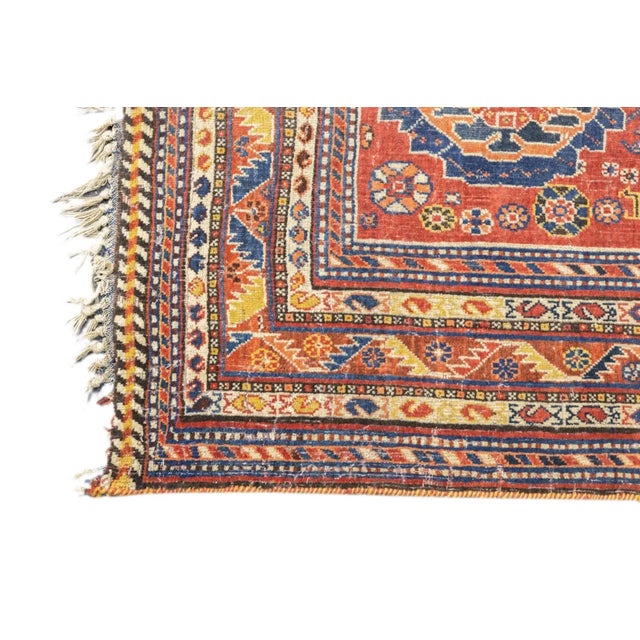 Antique Qashqai Rug 5'4'' x 7'10'' For Sale - Image 10 of 12