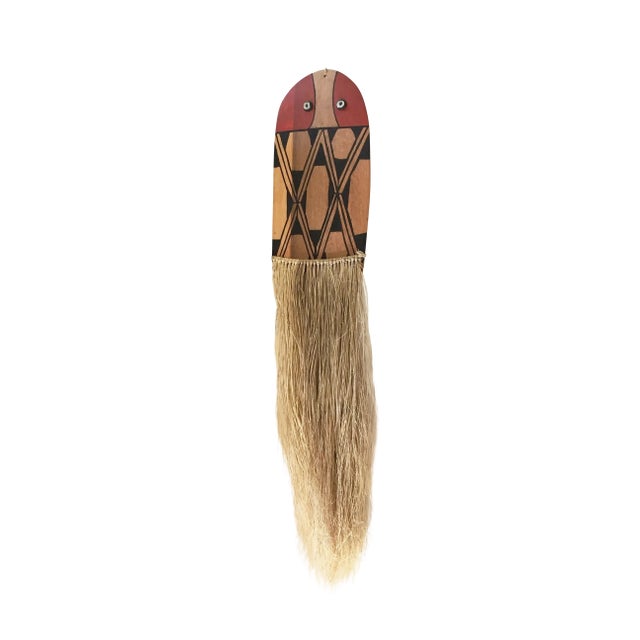 Brown Vintage Mehinaku Tribe Spatula for Spreading Manioc Dough Xingu Brazil For Sale - Image 8 of 8