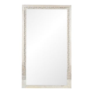 1960's Farmhouse Style Door Frame Repurposed Tall Full Mirror For Sale