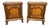 Vintage French Louis Style Bedside Tables, Set of 2 For Sale