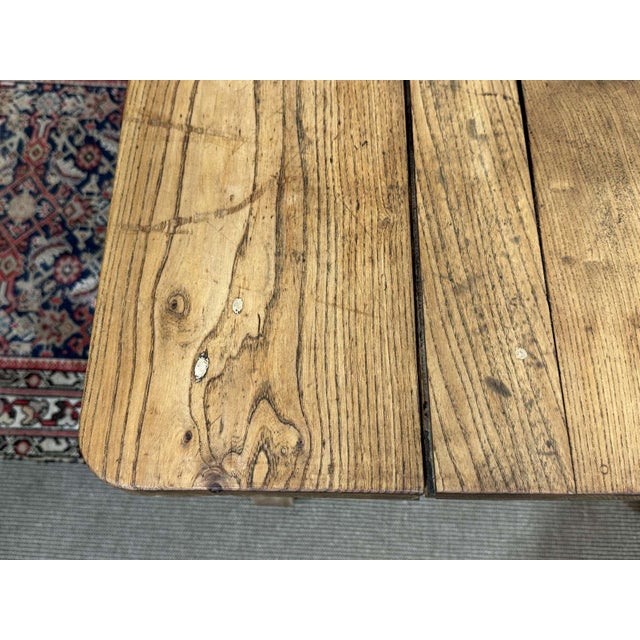 Wood Extendable Oak Table with Gothic Decoration, 1930s For Sale - Image 7 of 18