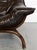 Set of Bamboo and Leather Lounge Chair and Ottoman, 1970s For Sale - Image 15 of 18