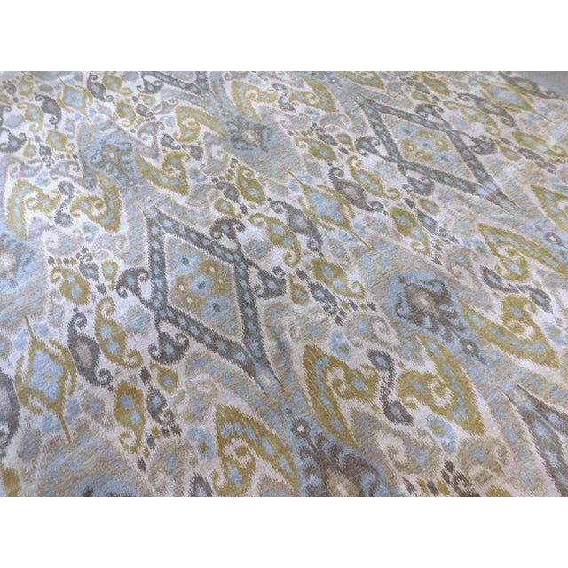 Hand Knotted Rug of Ikat Design in Soft Color Palette. For Sale - Image 16 of 18