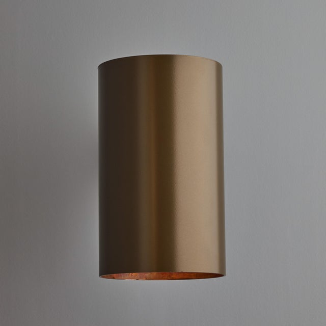 Lights Pair of Hans-Agne Jakobsson C627/110 'Rulle' Sconces in Painted Brown For Sale - Image 7 of 10
