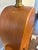 Vintage Wood & Cane Table Lamp With Rectangular Shade For Sale - Image 4 of 6