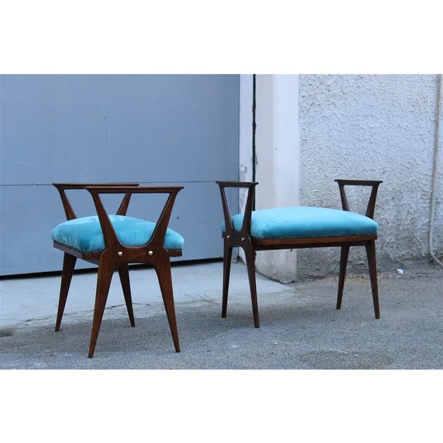 Set of Italian Stools attributed to Carlo De Carli, 1950s For Sale - Image 11 of 11