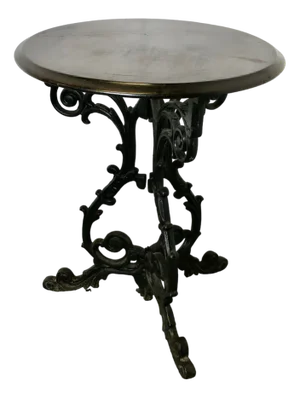 Victorian Cast Iron Scroll Work Occasional Table