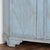 Blue 19th Century Swedish Blue Short Corner Cabinet Cupboard For Sale - Image 8 of 10