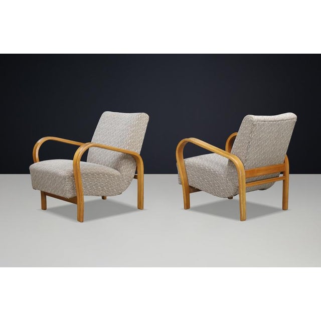 Bentwood Chairs by Karel Koželka & Antonín Kropáček, Czechoslovakia, 1940s, Set of 2 For Sale - Image 15 of 17