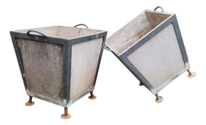 Brutalist Planters, 1950s, Set of 2