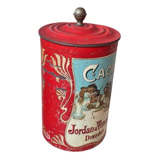 Vintage Cocoa Tin, Germany, 1920s For Sale